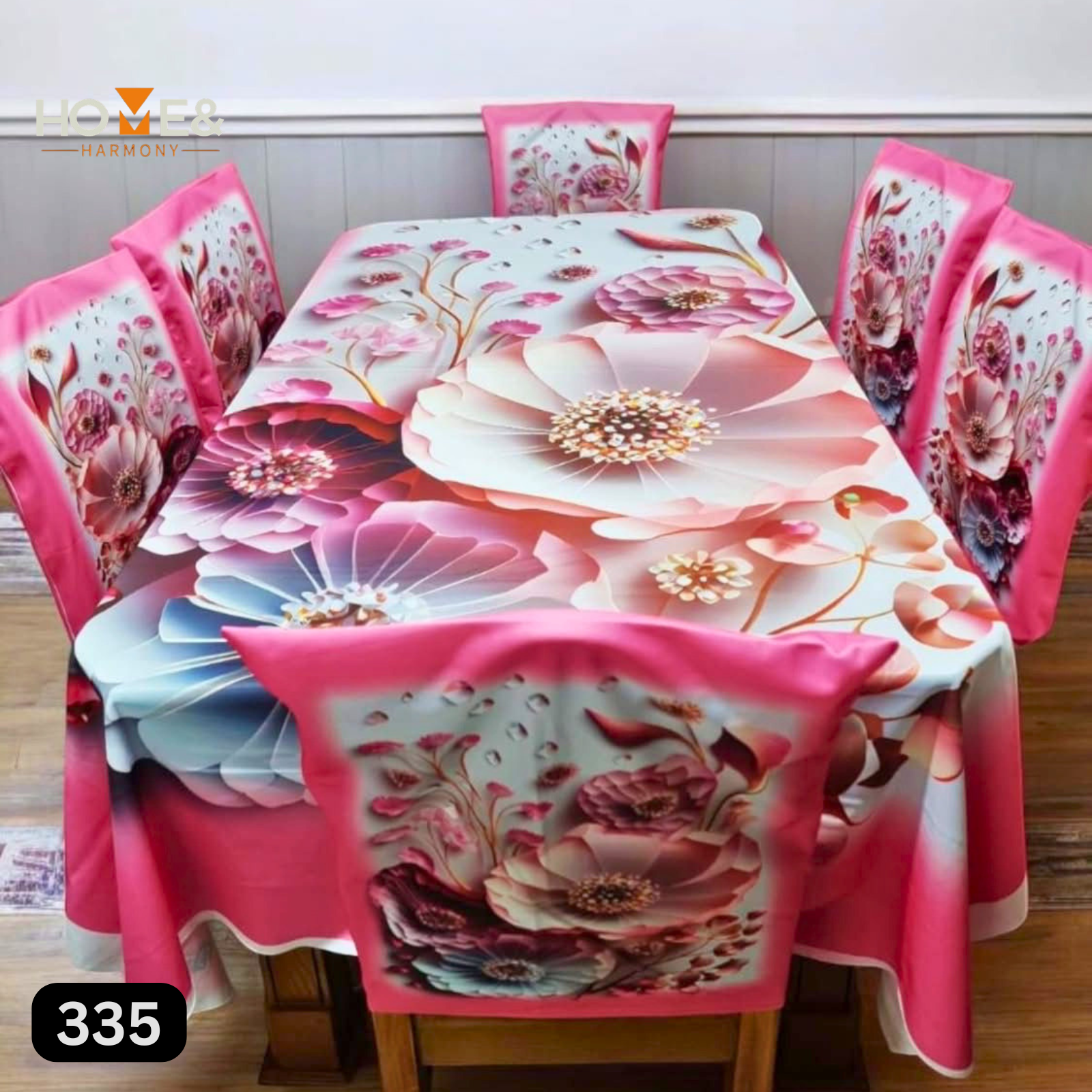 3D Printed Dining Set Tablecloth & Chair Covers_335